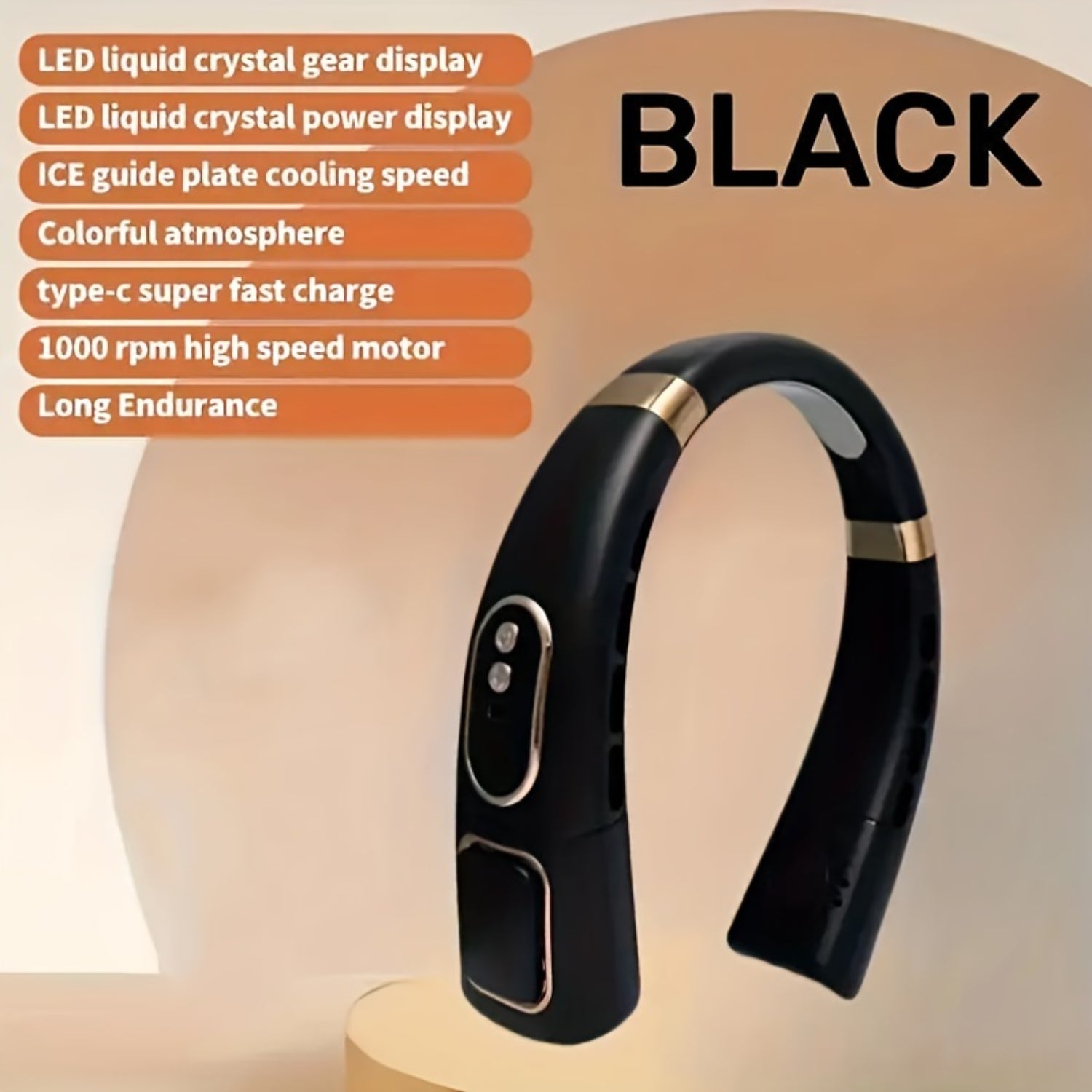 VENTILADOR DE CUELLO CON LUZ LED