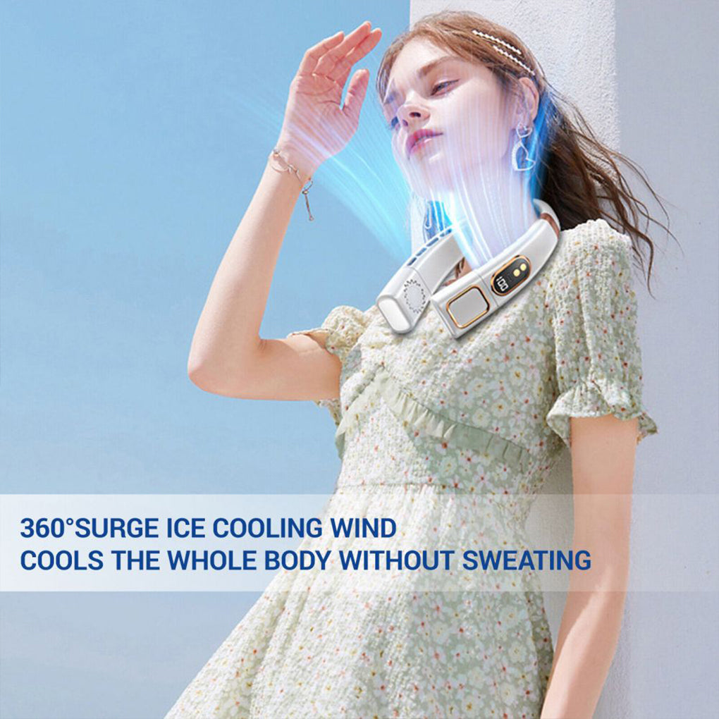 🌬️ Ventilador de Cuello Portátil – Frescor manos libres donde vayas
