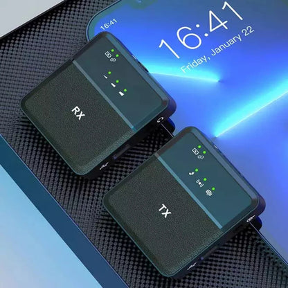 🎤 Micrófono Inalámbrico de Solapa SX9 – Doble Audio