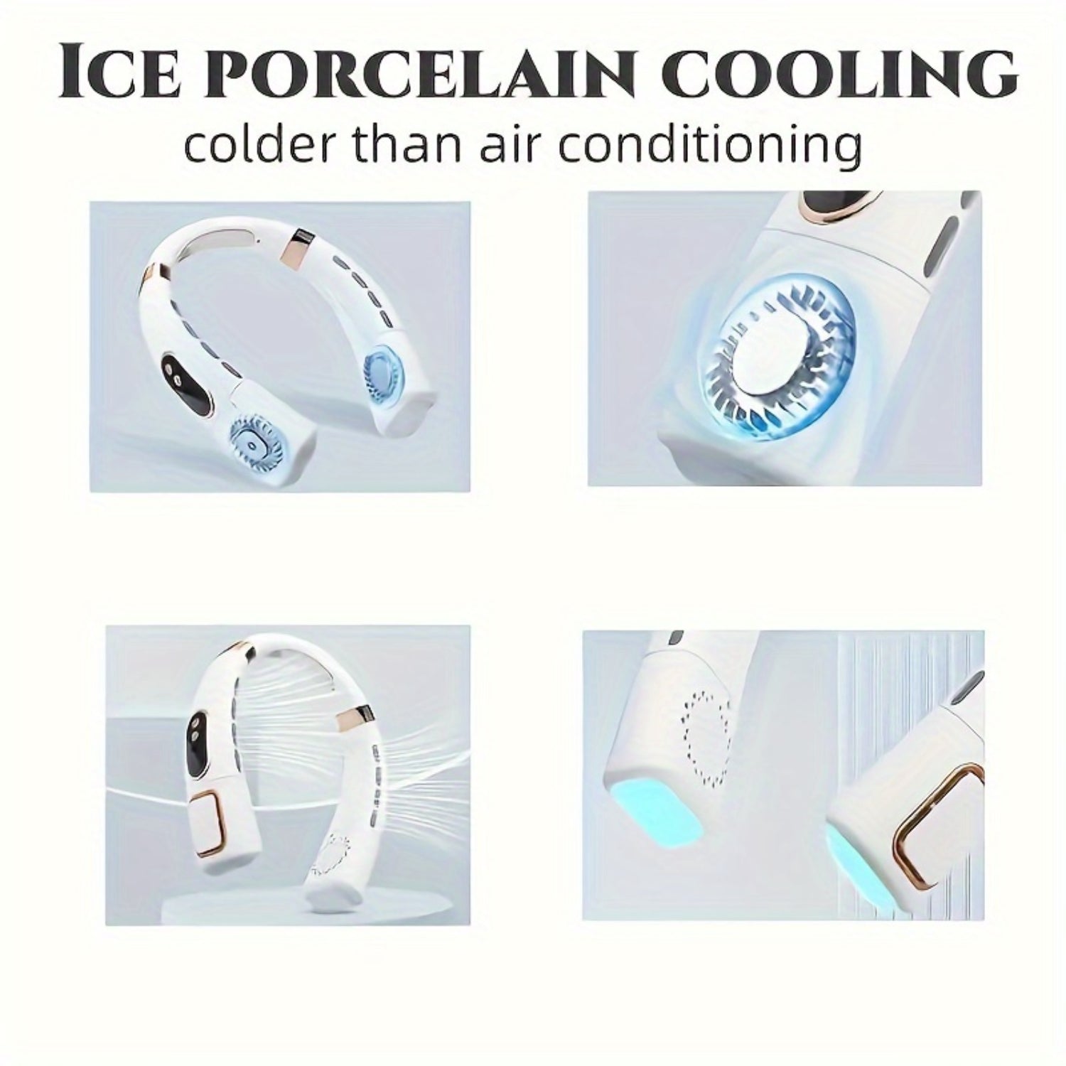 VENTILADOR DE CUELLO CON LUZ LED