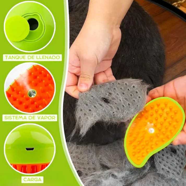 🐱CEPILLO DE VAPOR PARA MASCOTAS 🐶